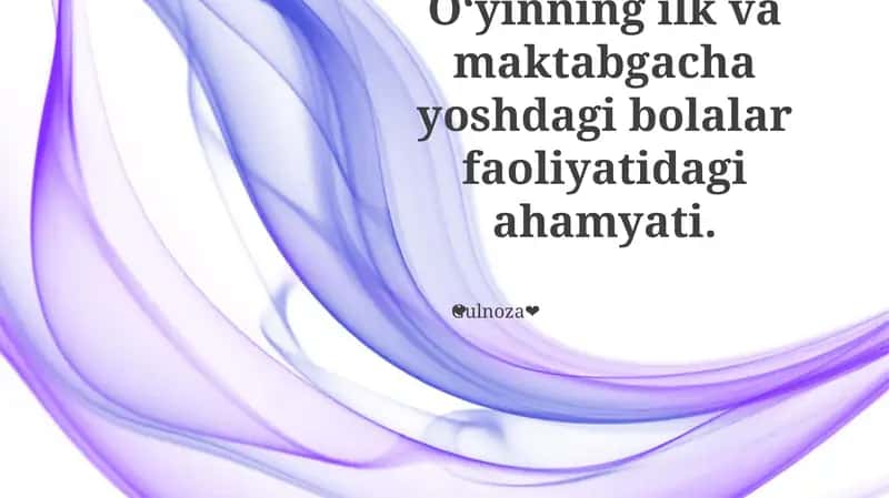 O'yin orqali ijtimoiy-emotsional rivojlanish
