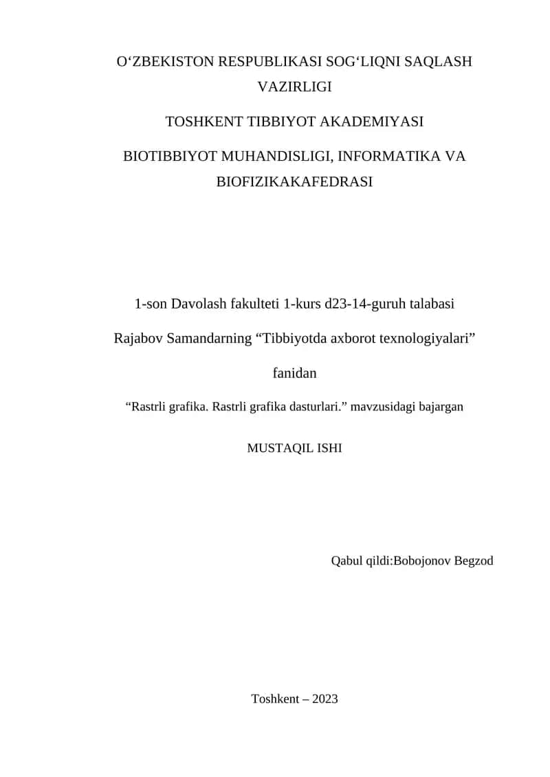 Rastrli grafika dasturlari