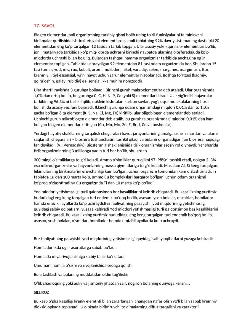 Biogen elementlar