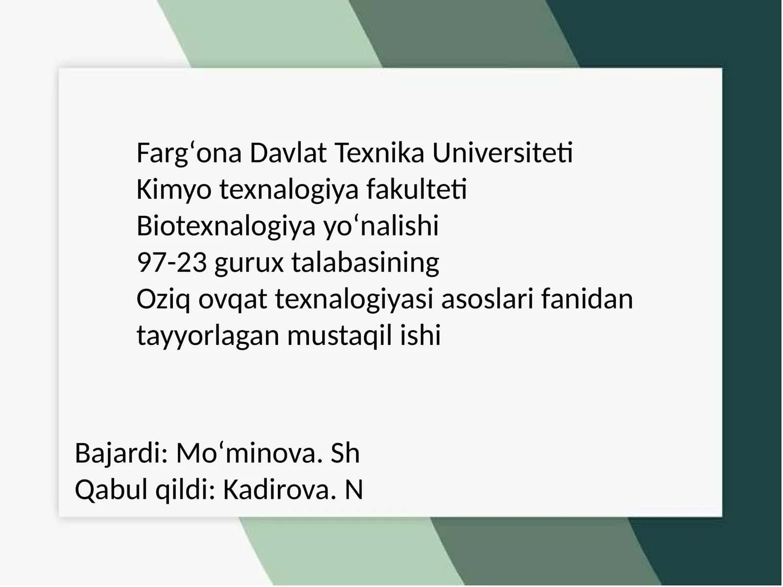 Go’sht mahsulotlarini ishlab chiqarishda tabiiy va sintetik konservantlar