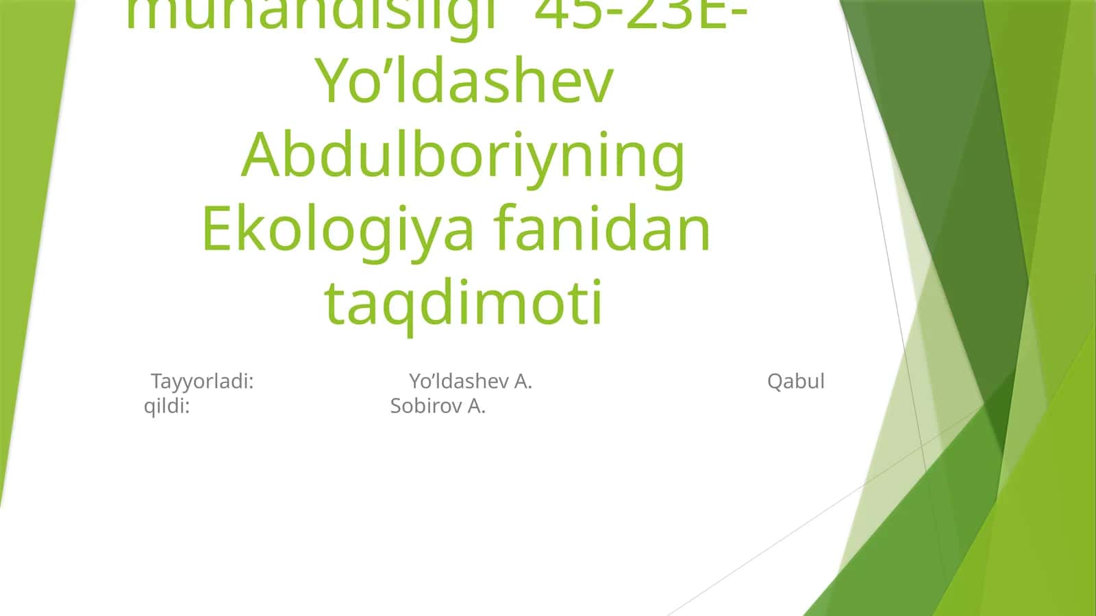 Orolva Orolboyiekologiyasi