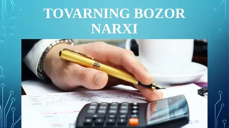 Tovarning Bozor Narxi
