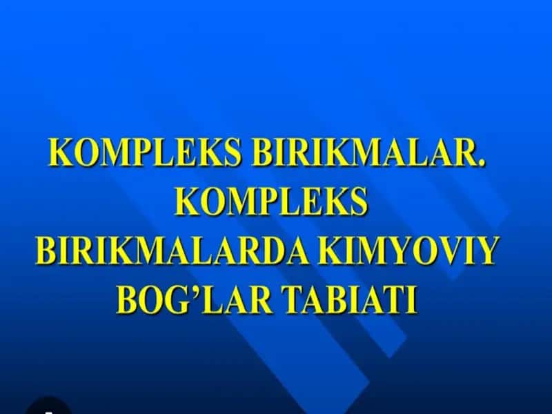 Kompleks birikmalar
