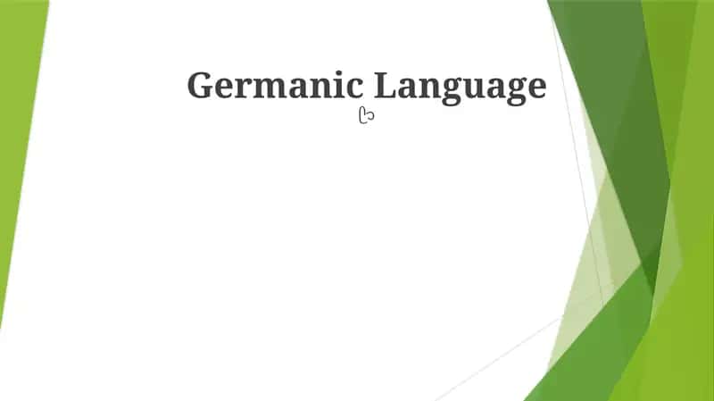 Germanic Language