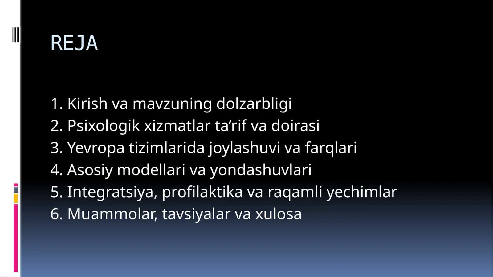 Psixologik xizmatlar