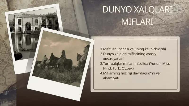 Dunyo xalqlari miflari