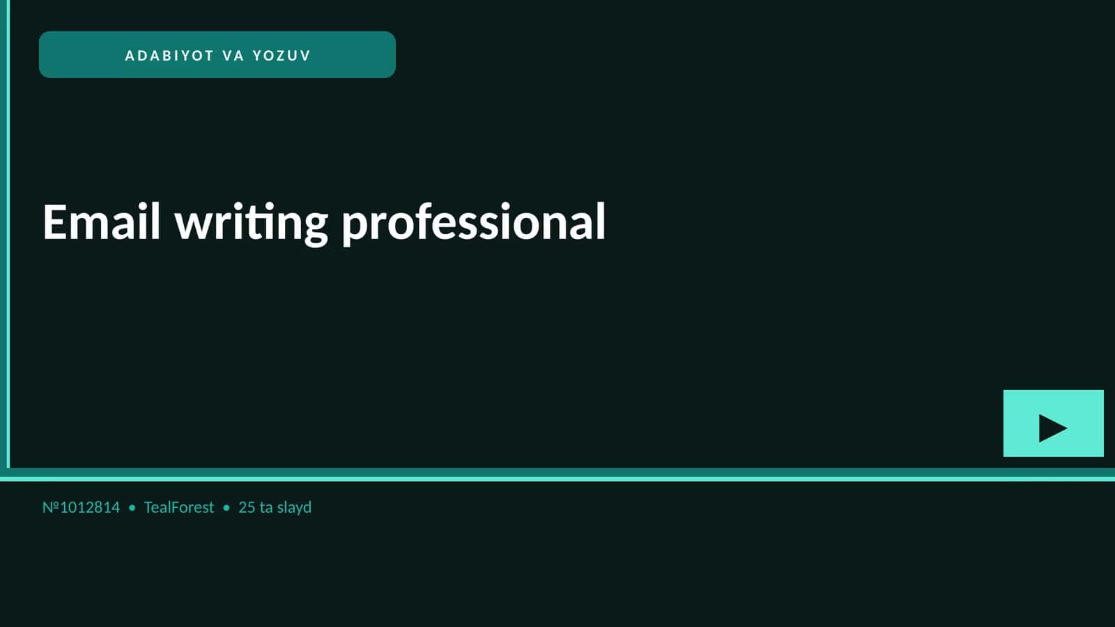 Email writing professional