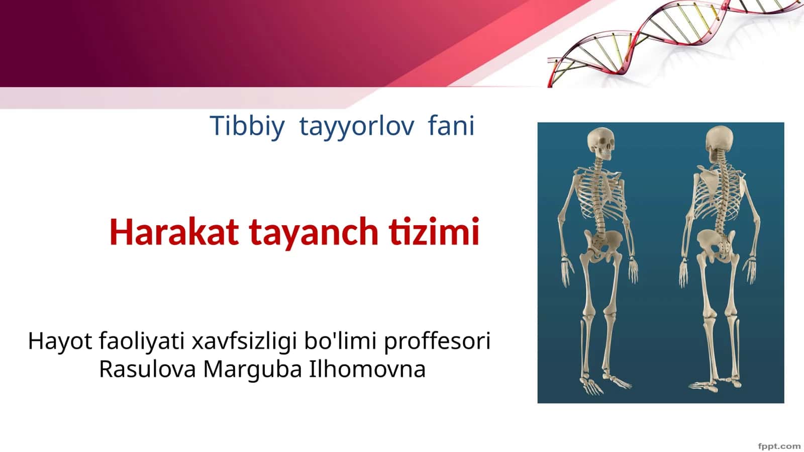 Tibbiyot tayyorlov fani