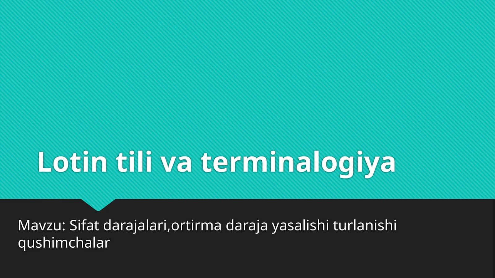 Lotintilivaterminalogiya