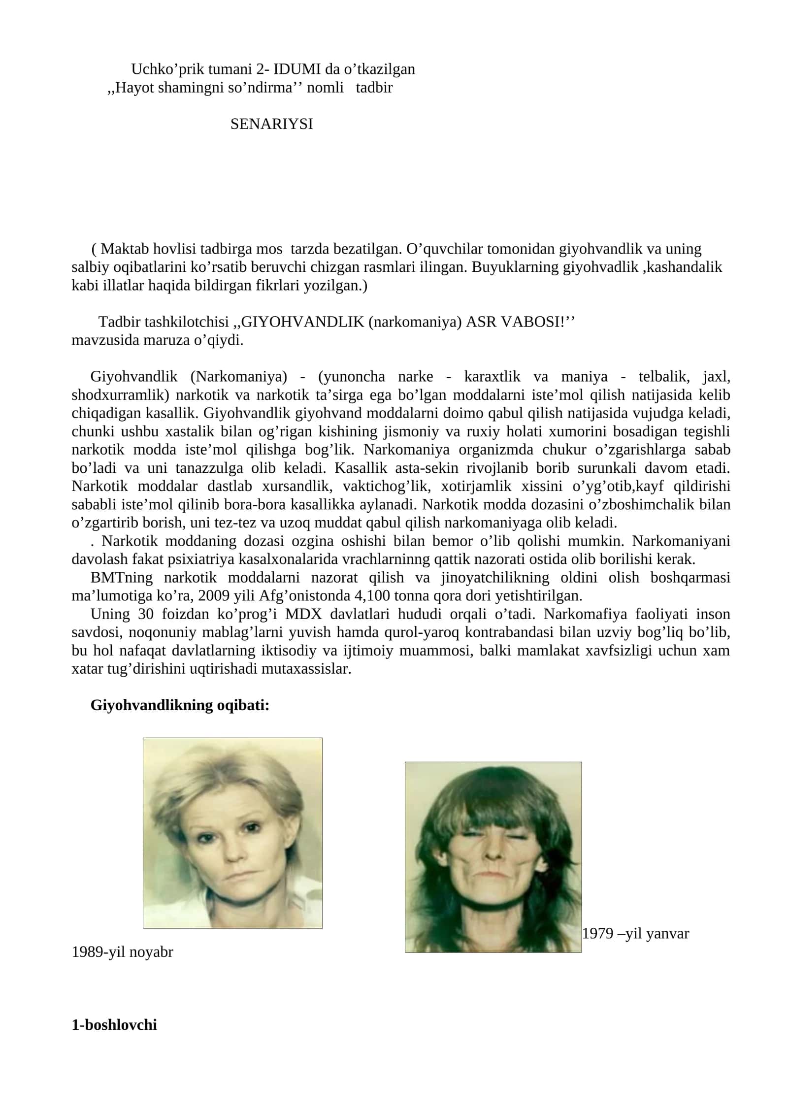 Giyohvandlik (Narkomaniya)