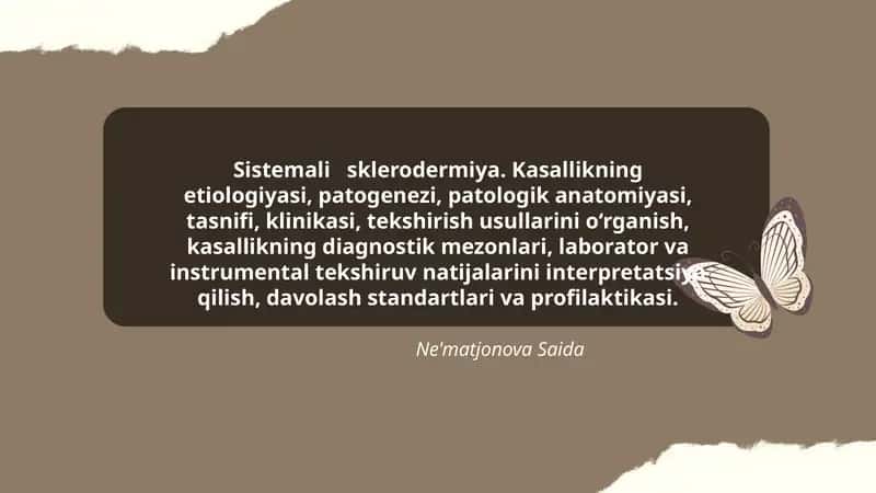 Sistemali sklerodermiya