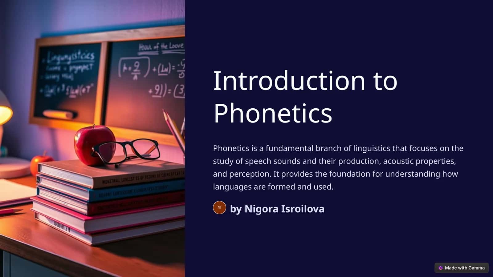 Introduction to Phonetics