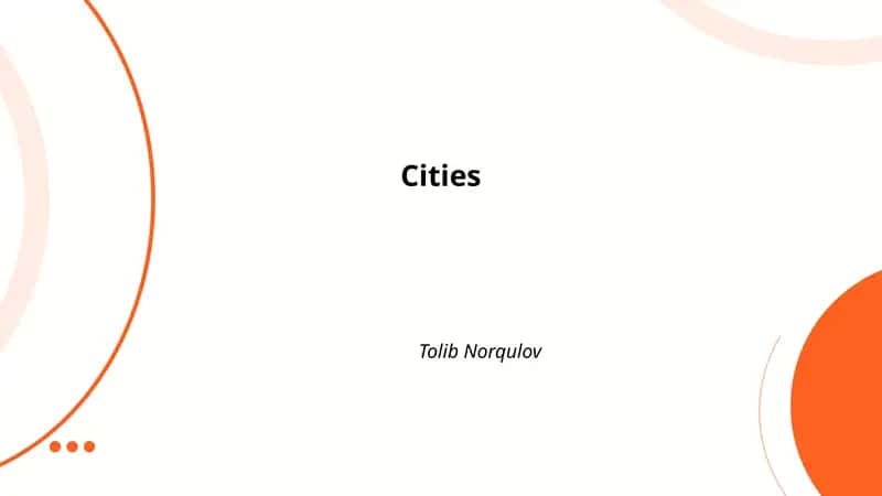 Urban Planning