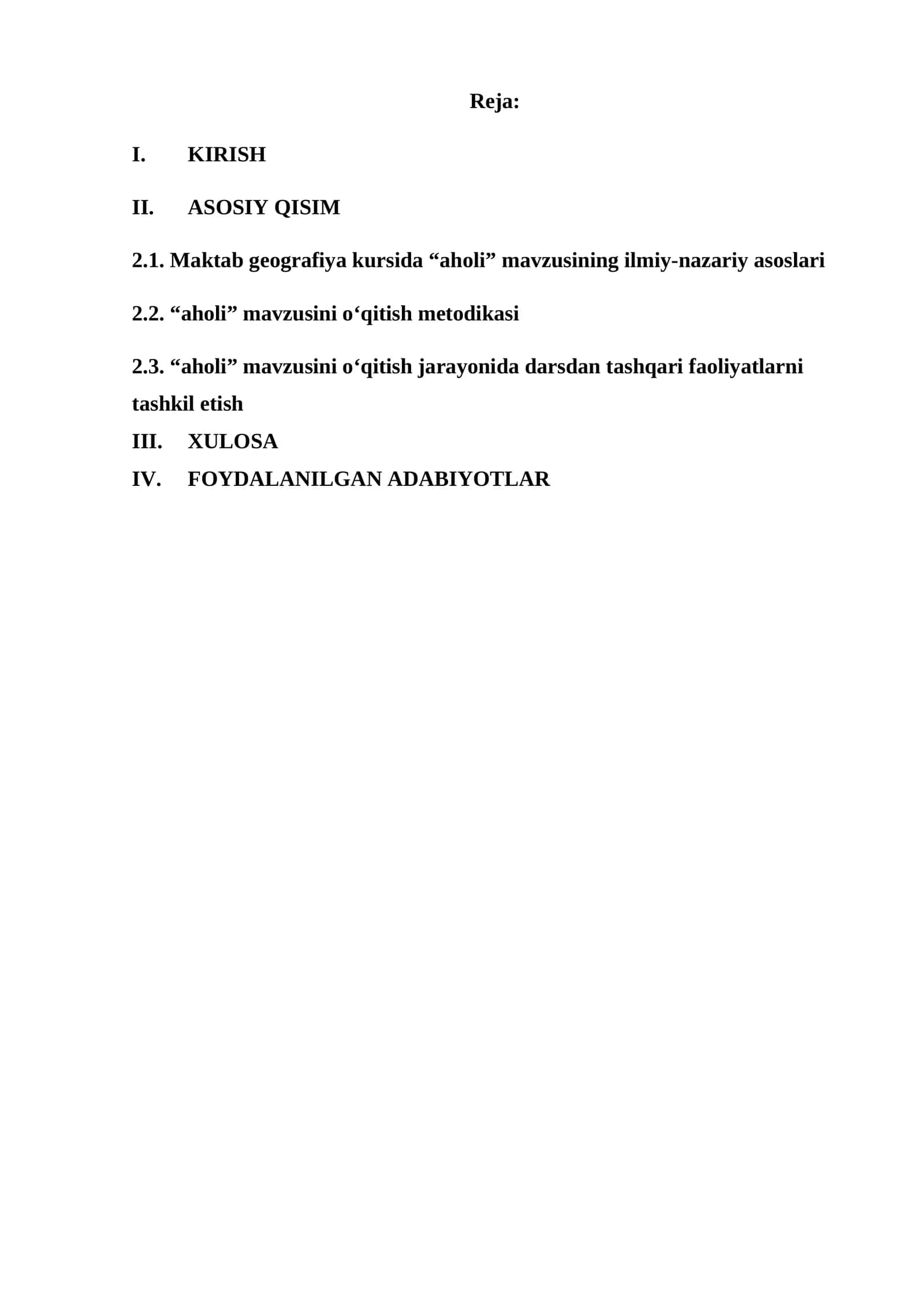 "Maktab geografiya kursida 'aholi' mavzusining ilmiy-nazariy asoslari"