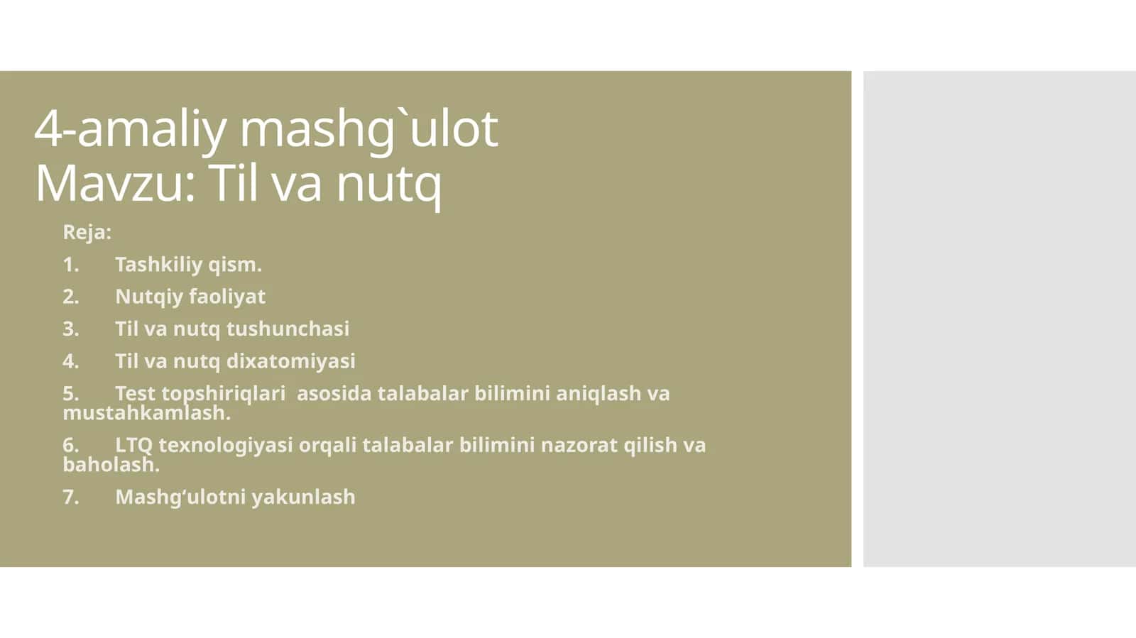 Til va nutq