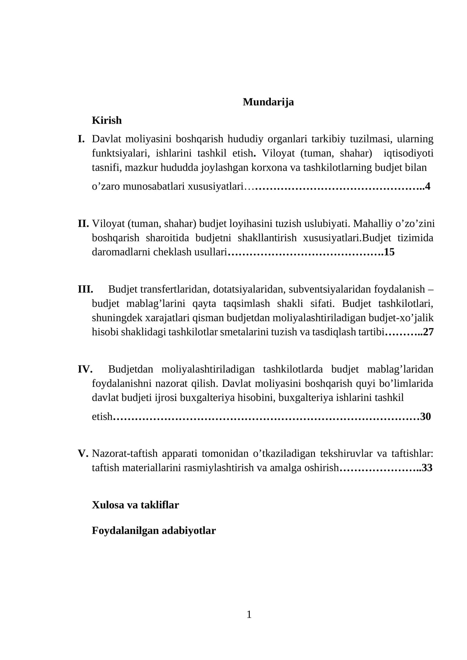 Davlat moliyasini boshqarish