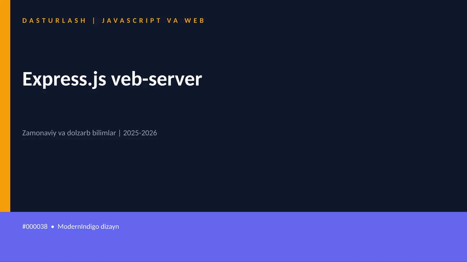 Express.js veb-server