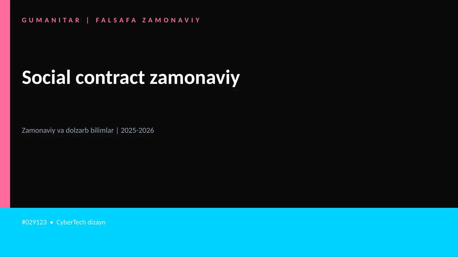Social contract zamonaviy