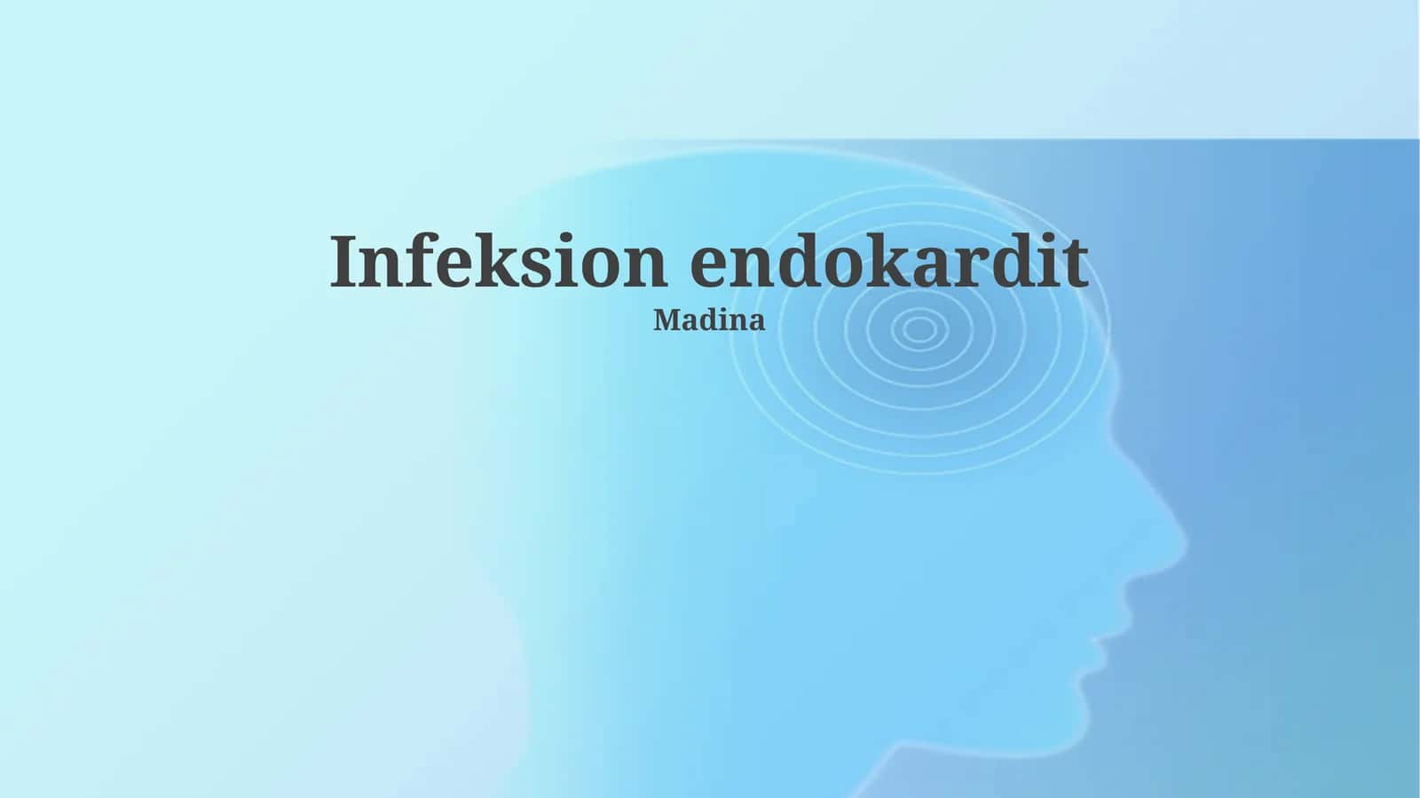 Infeksion endokardit