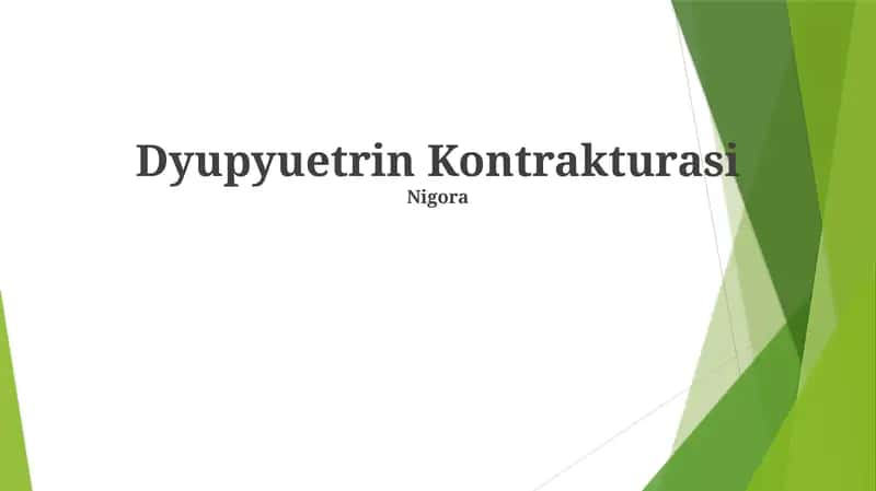 Dyupyuetrin Kontrakturasi