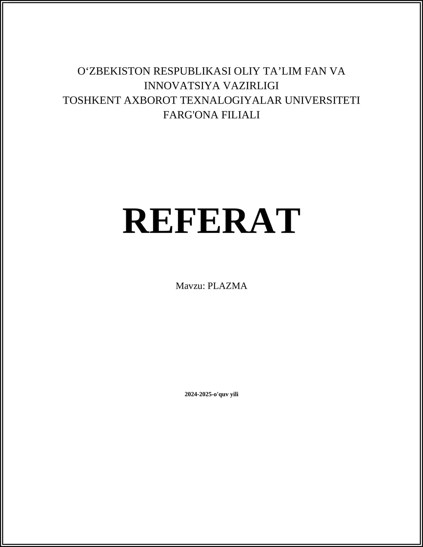 PLAZMA
