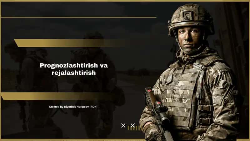 Prognozlashtirish va rejalashtirish