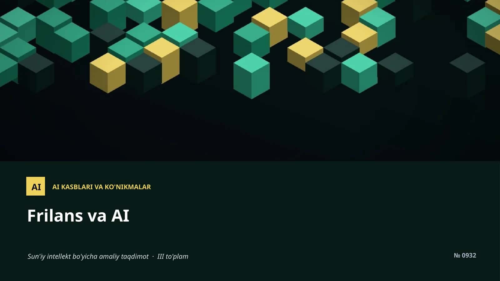 AI KASBLARI VA KO'NIKMALAR