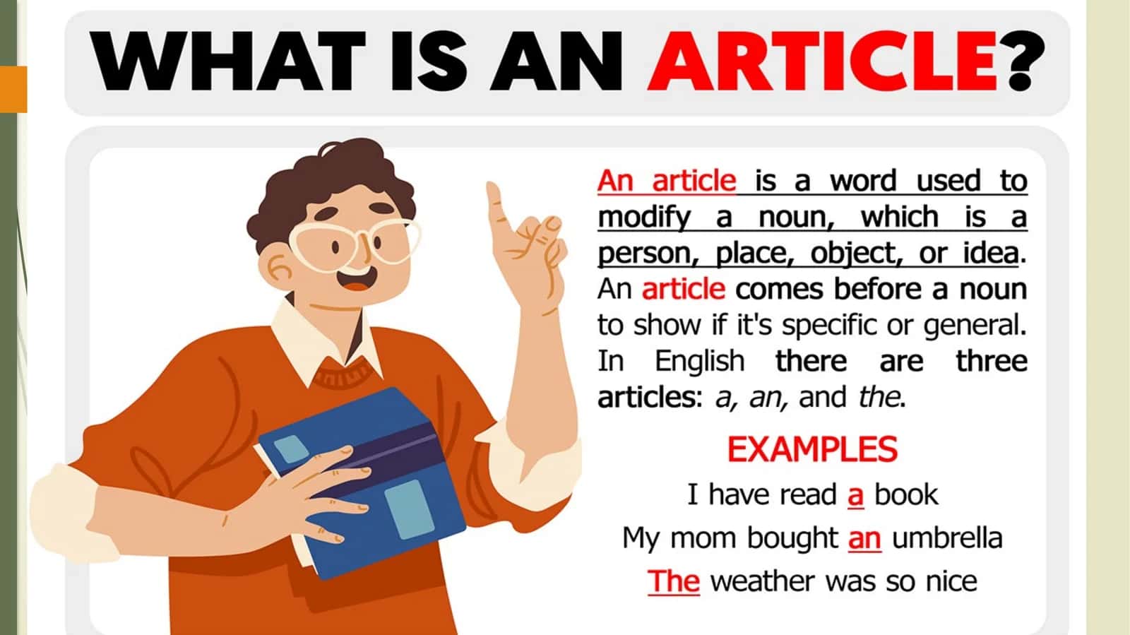 a/an