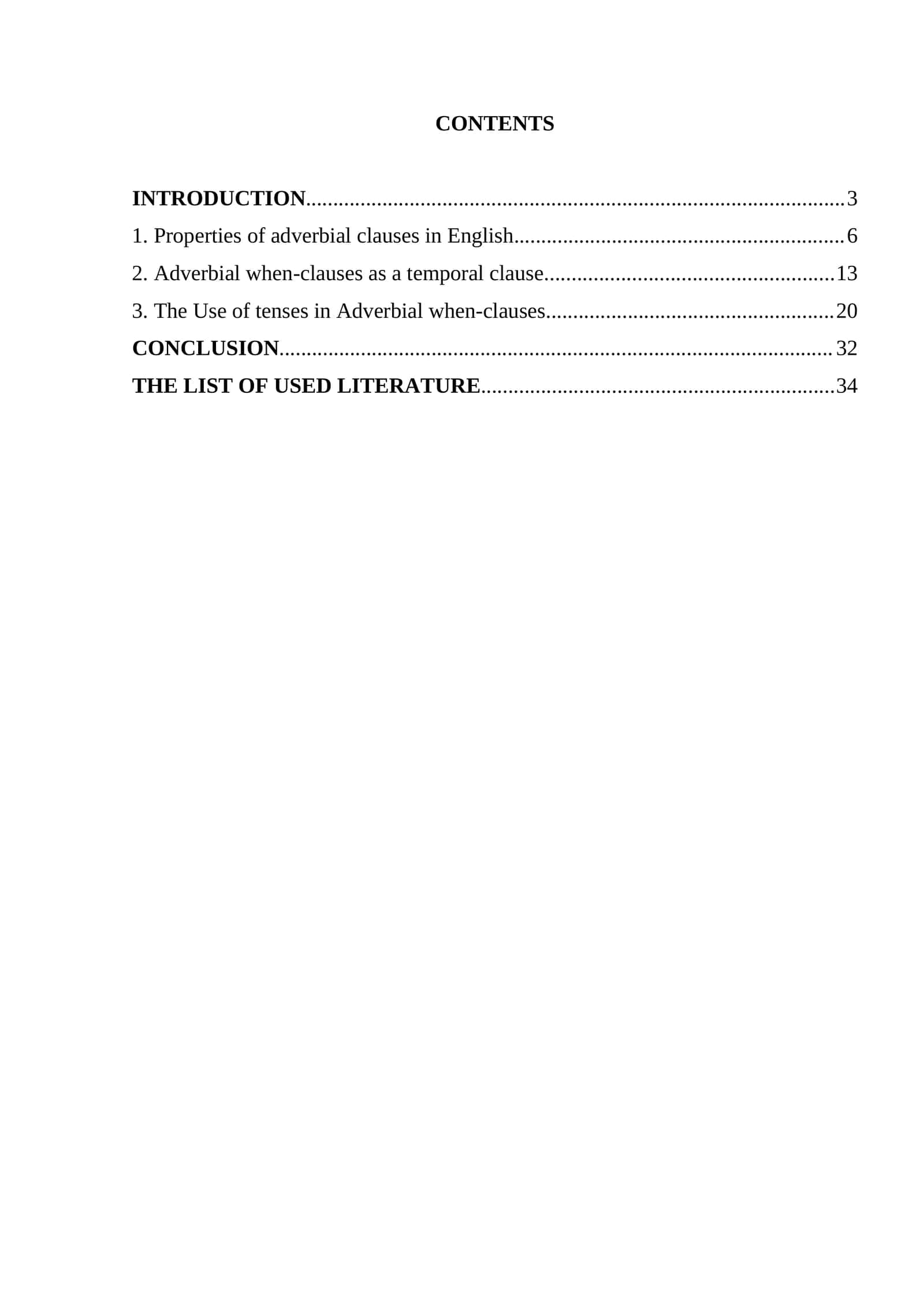Adverbial Clauses in English Language Teaching