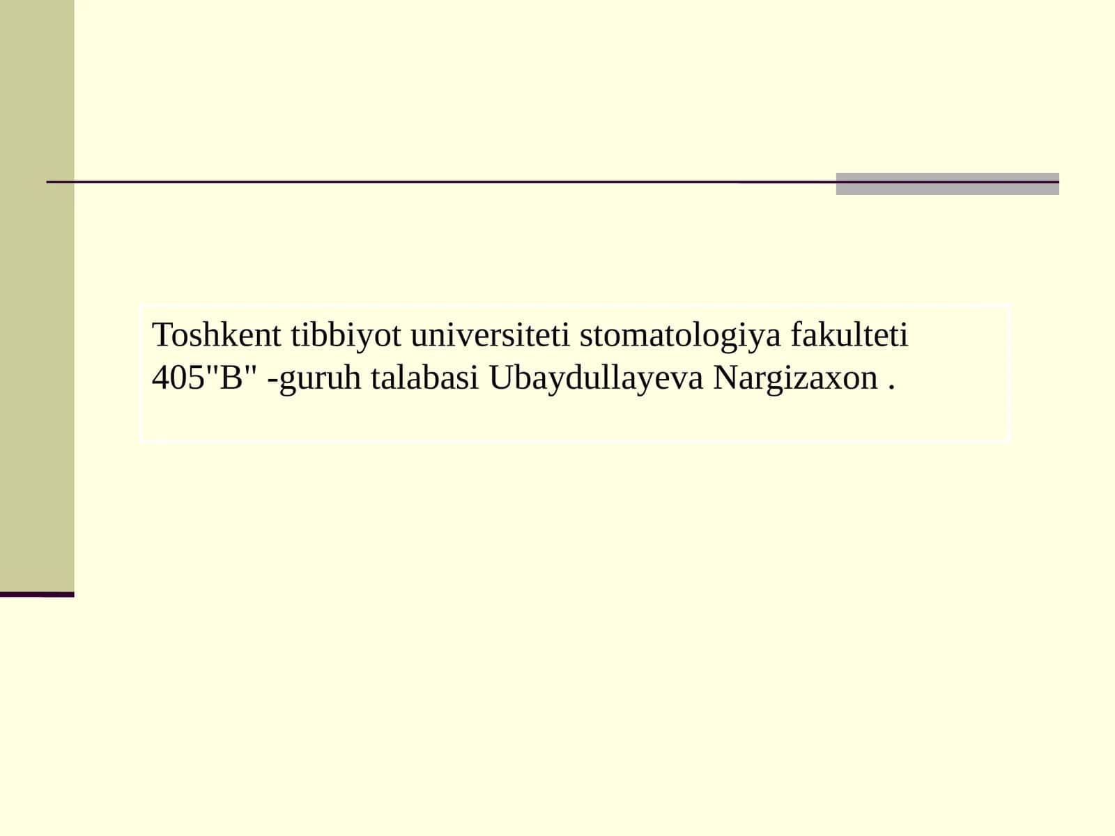 Uch shoxli nervning klinik anatomiyasi