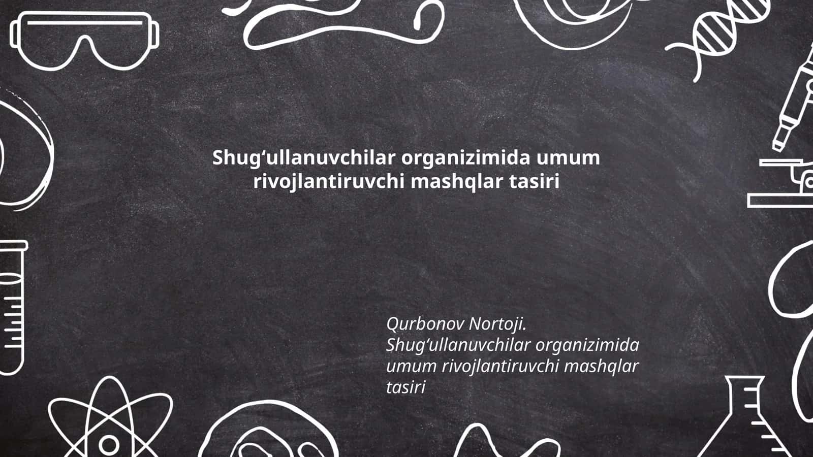 Jismoniy tarbiya va uning inson organizmiga ta'siri