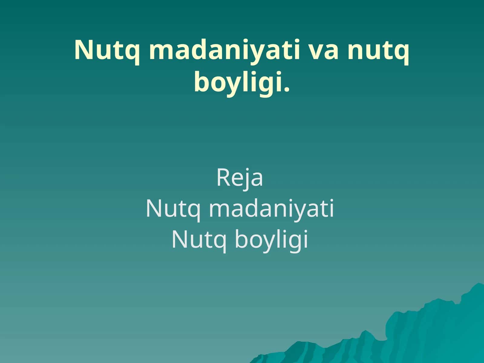 Nutqmadaniyati