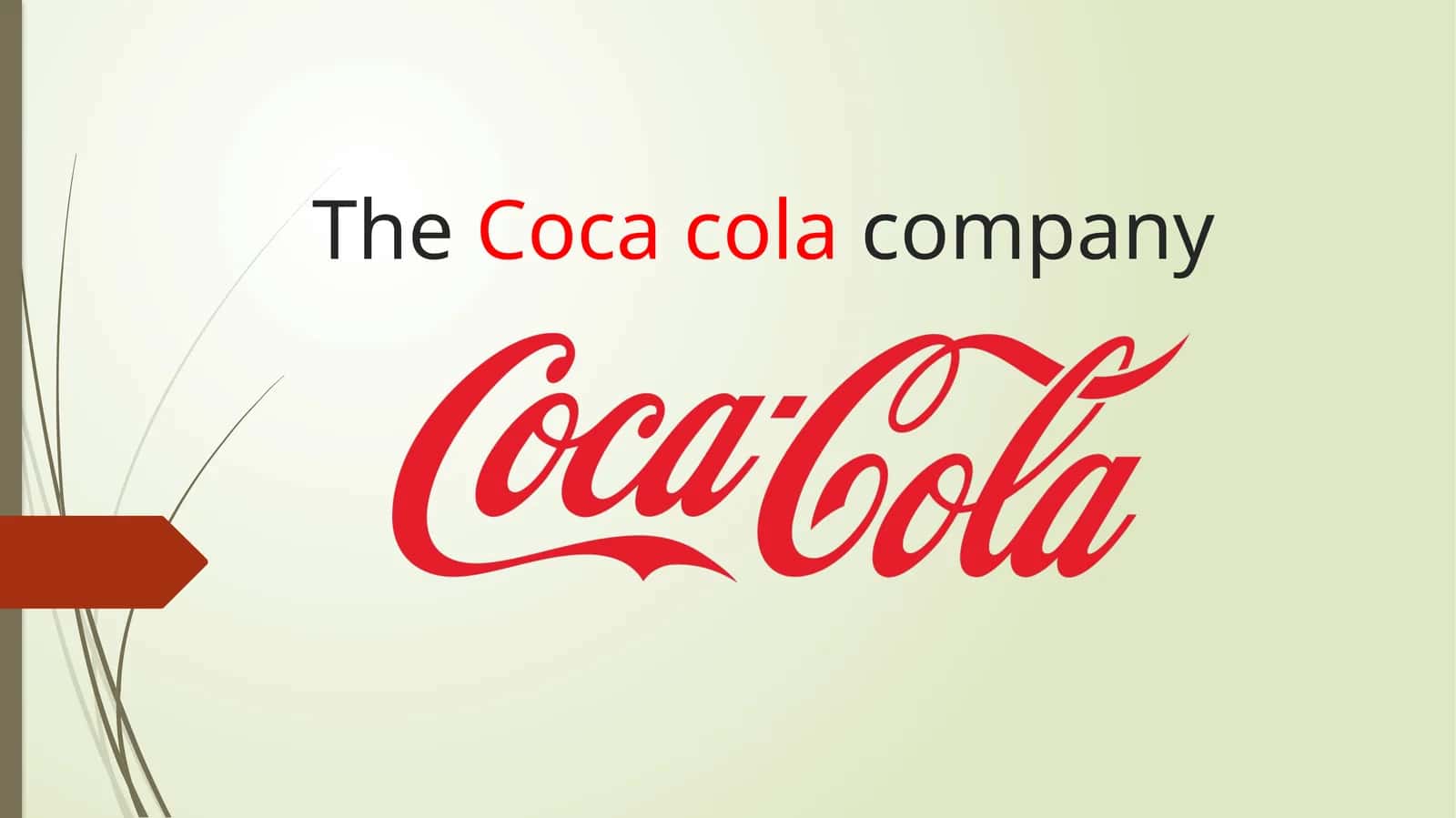 Coca-Cola Mahsulotlarining Tabaqalashtirilishi
