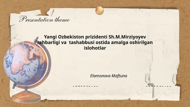 Administrativ islohotlar va davlat boshqaruvini takomillashtirish