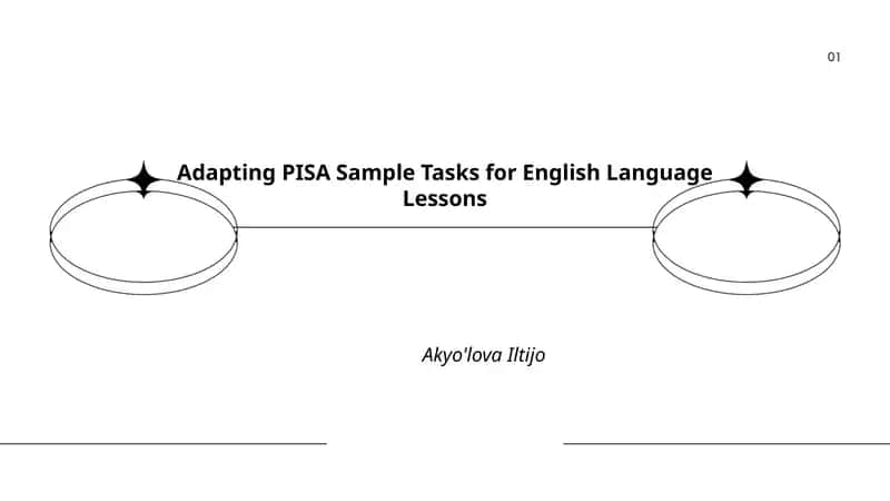 Adapting PISA Sample Tasks for English Language Lessons