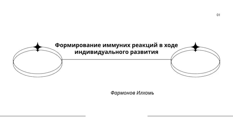 Формирование иммуних реакций в ходе индивидуального развития