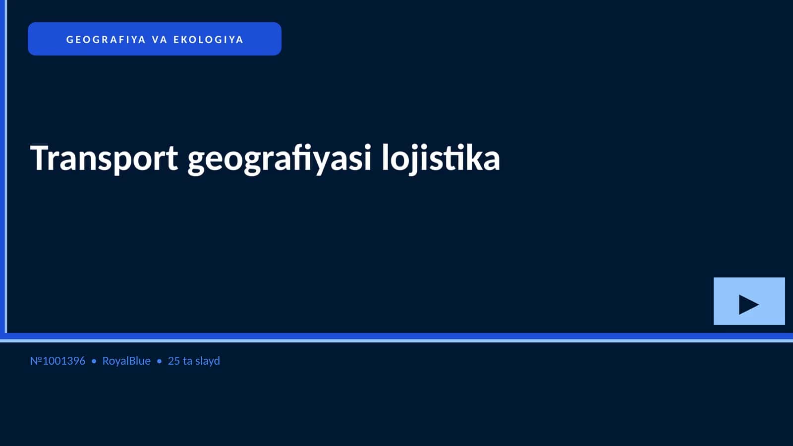 Transport geografiyasi lojistika