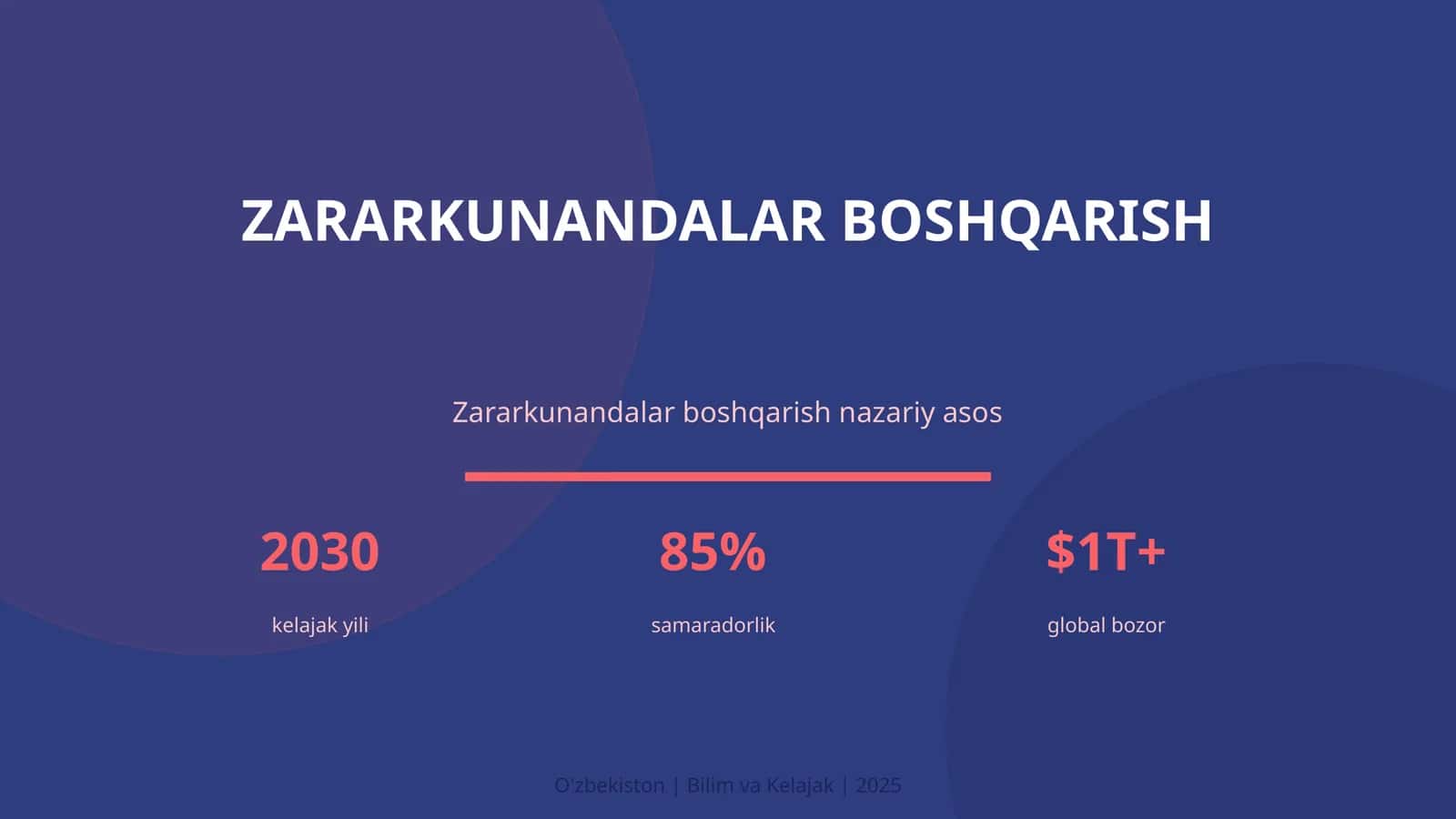 Zararkunandalar boshqarish