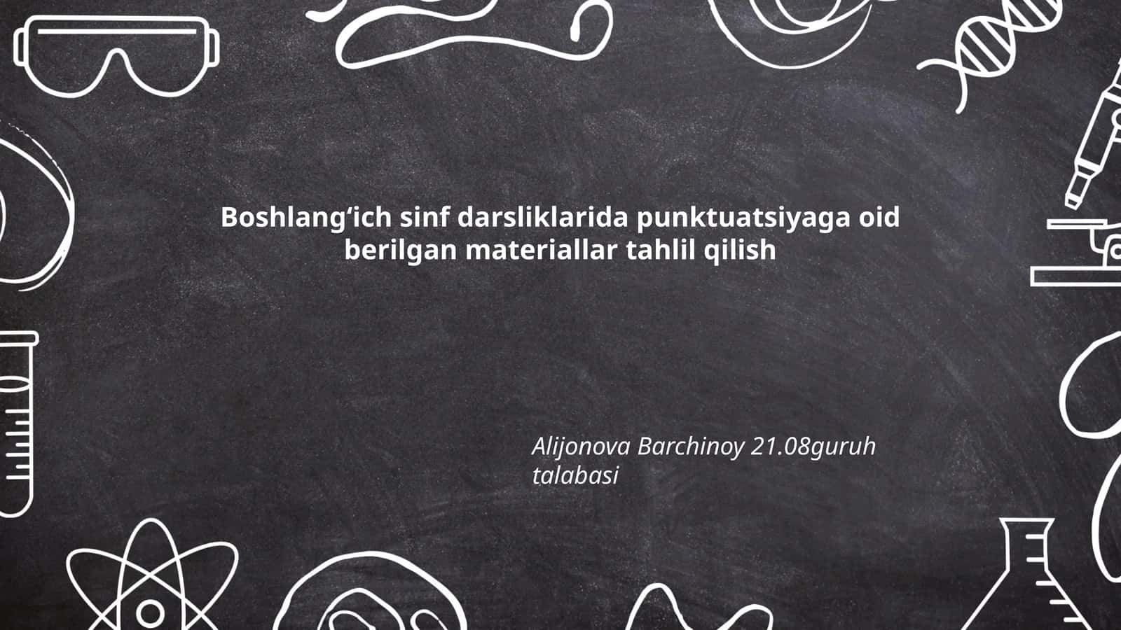 Punktuatsiyaga oid berilgan materiallar tahlili