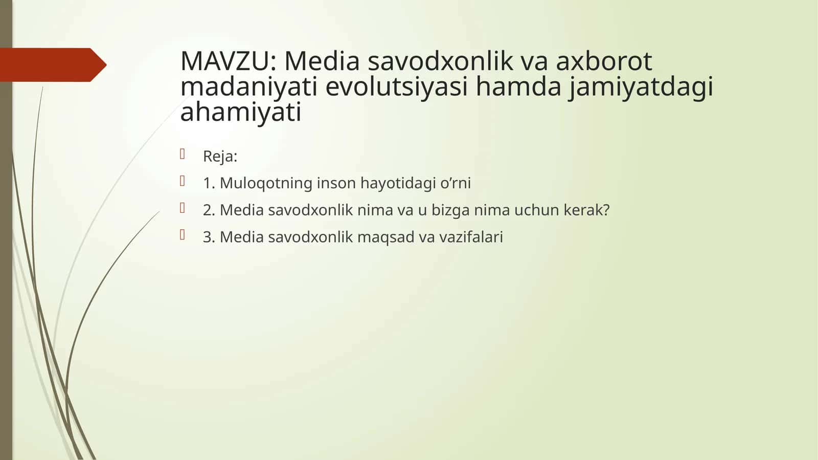 Mediasavodxonlik va axborot-madaniyat evolutsiyasi