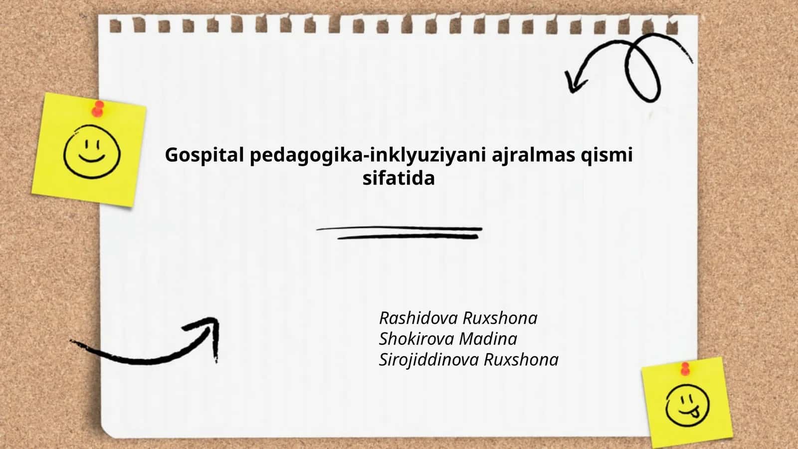 Gospital pedagogika-inklyuziyani ajralmas qismi sifatida