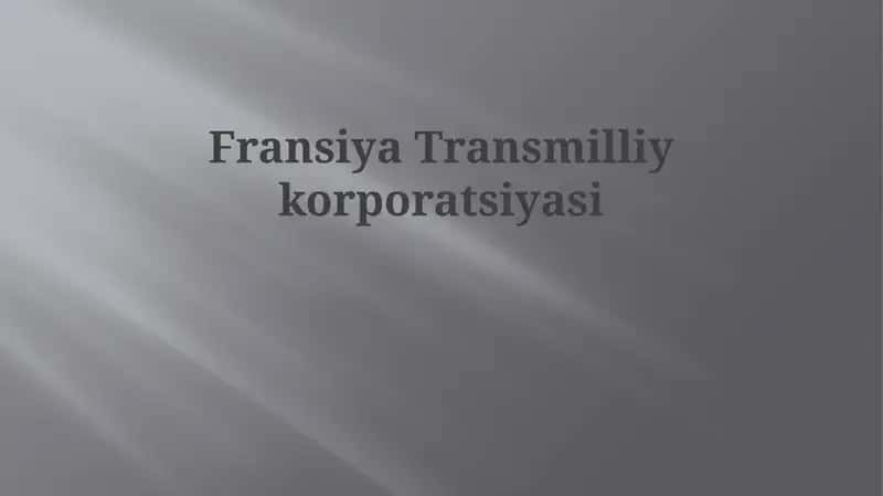 Fransuz transmilliy korporatsiyalari