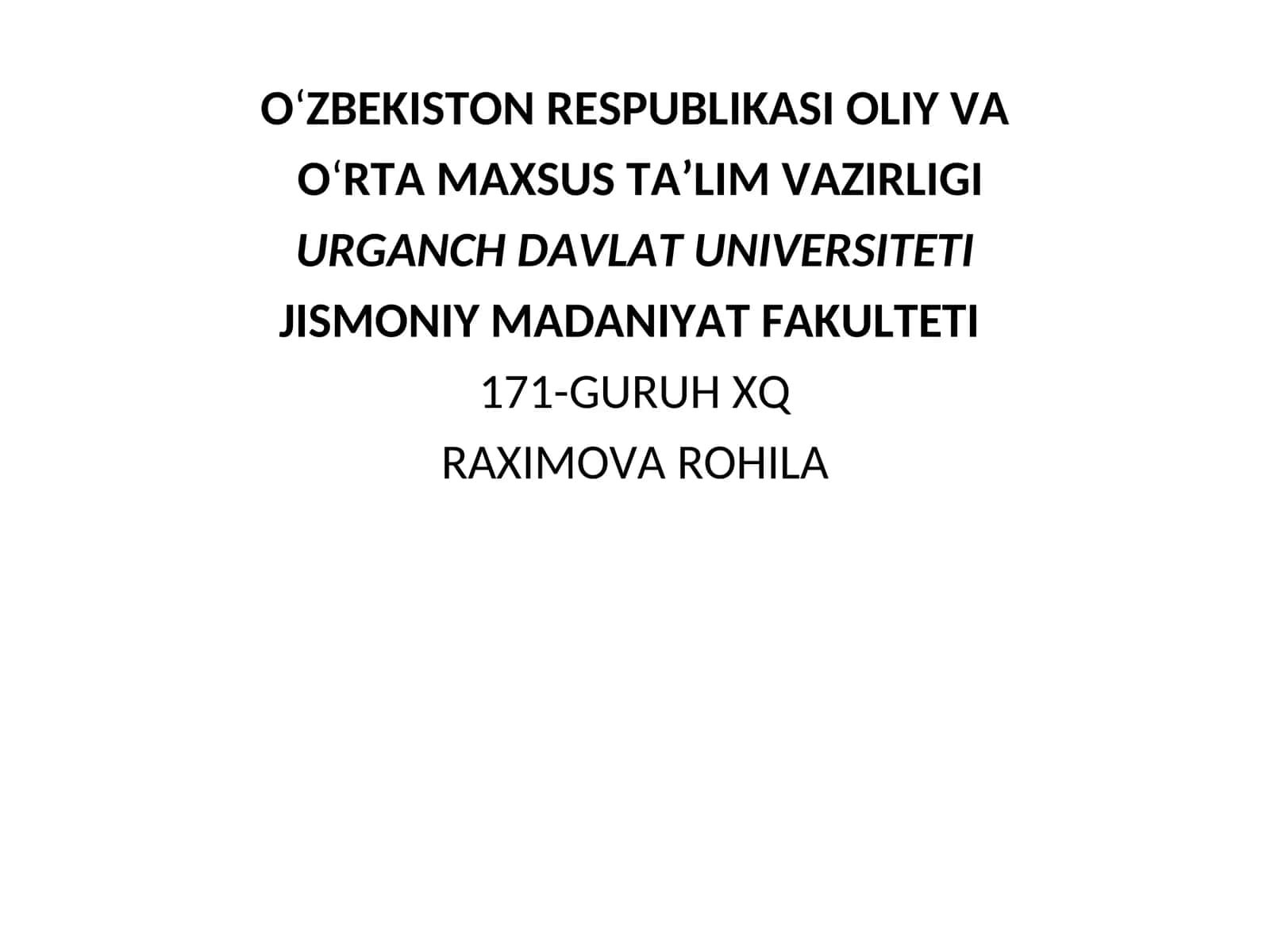 Sport faoliyatining psixologik xususiyatlari