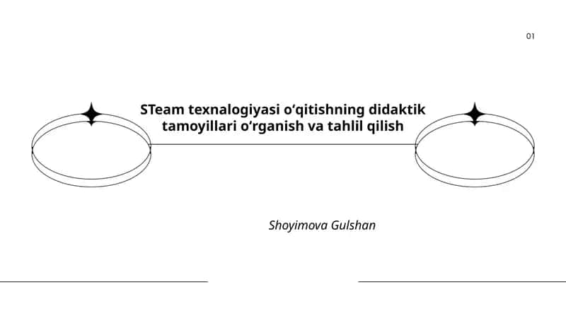 STeam texnalogiyasi oʻqitishning didaktik tamoyillari oʻrganish va tahlil qilish