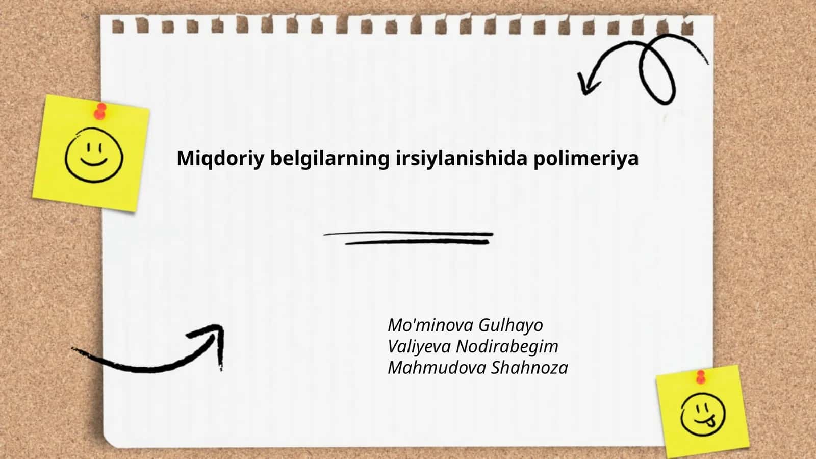 Miqdoriy belgilarning irsiylanishida polimeriya