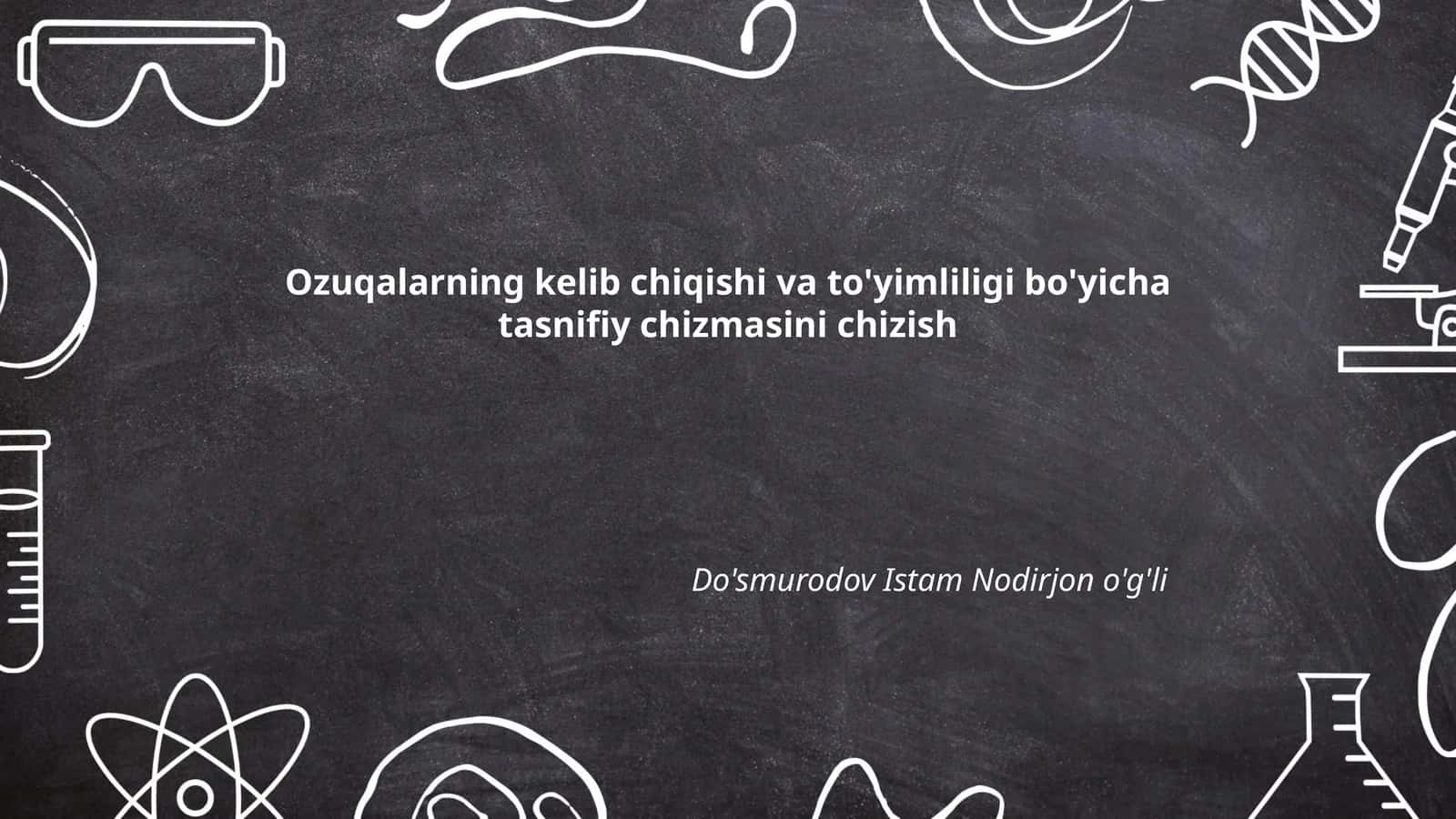 Ozuqa moddalarining turlari