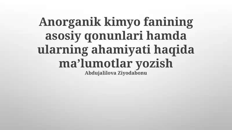 Avogadro qonuni va uning ahamiyati