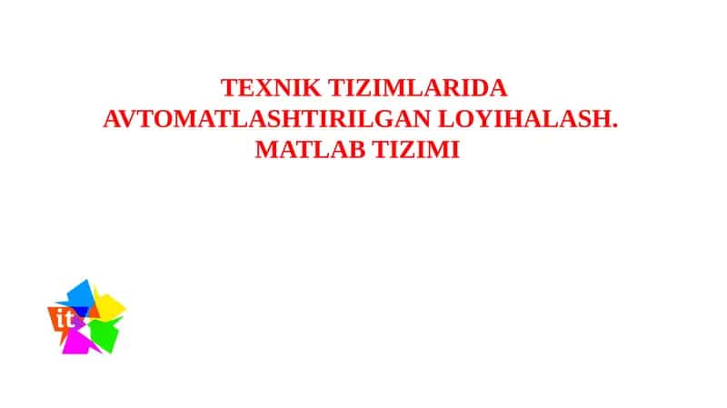 MATLAB TIZIMI