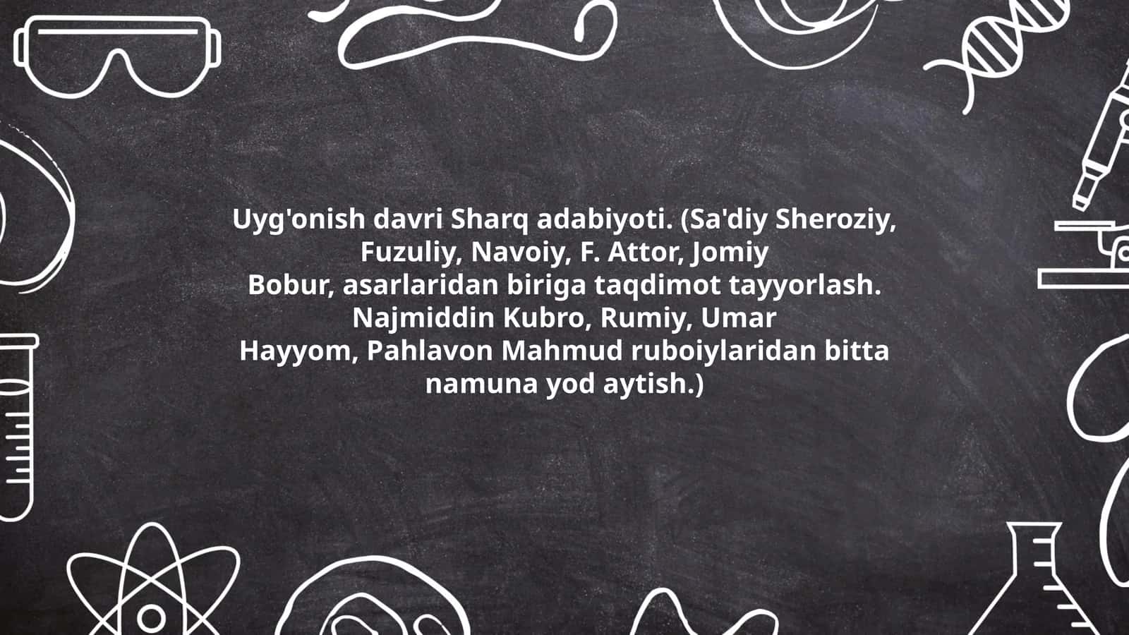 Uyg'onish davri Sharq adabiyoti