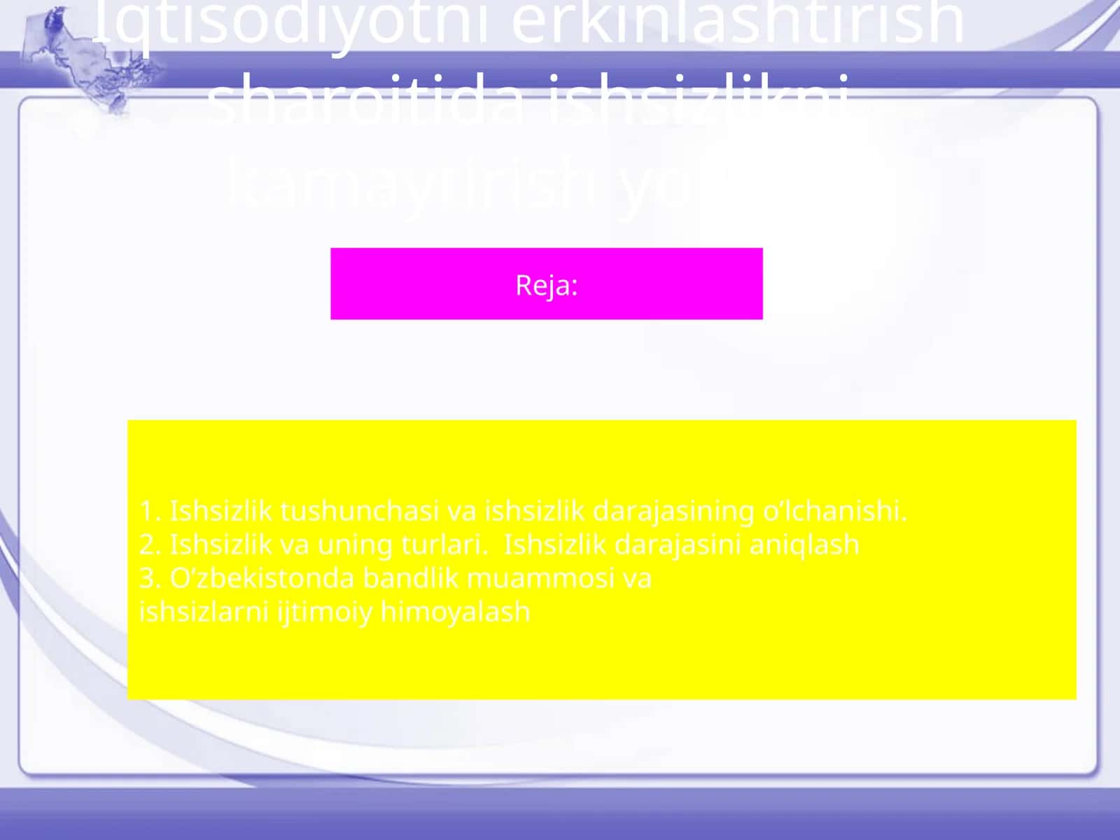 Ishsizlikni Kamaytirish Yo'llari